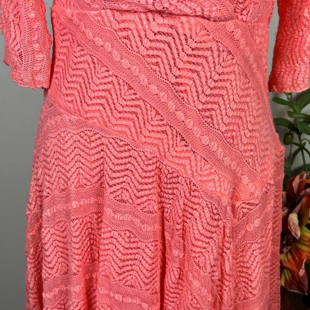 Rabbit Rabbit Rabbit | Peach Asymmetrical Dress | Size 10P - Picture 4 of 10